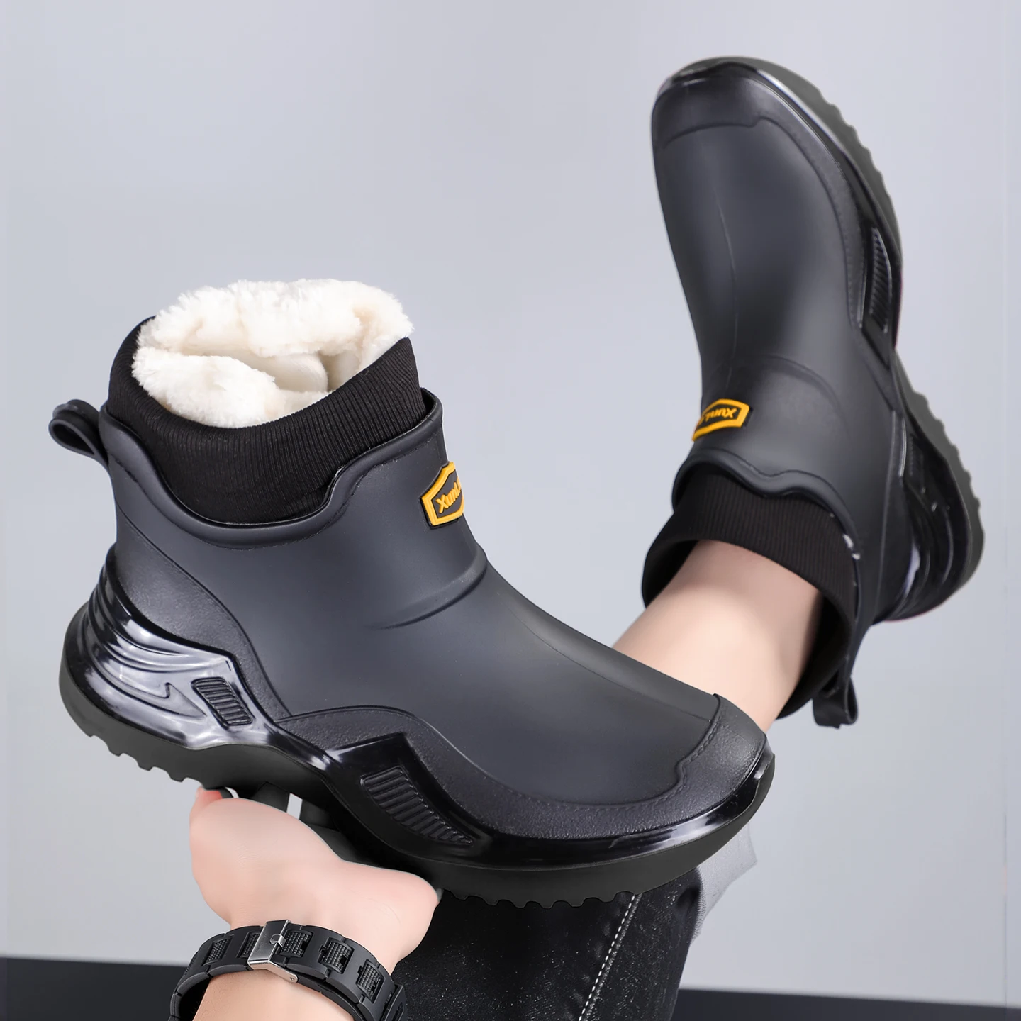 Socks Ankle Men - Men Women Winter Waterproof Rain Boots