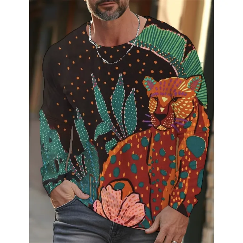 3D Printed Casual Long Sleeve  - Mens Fashion Clothes review and price