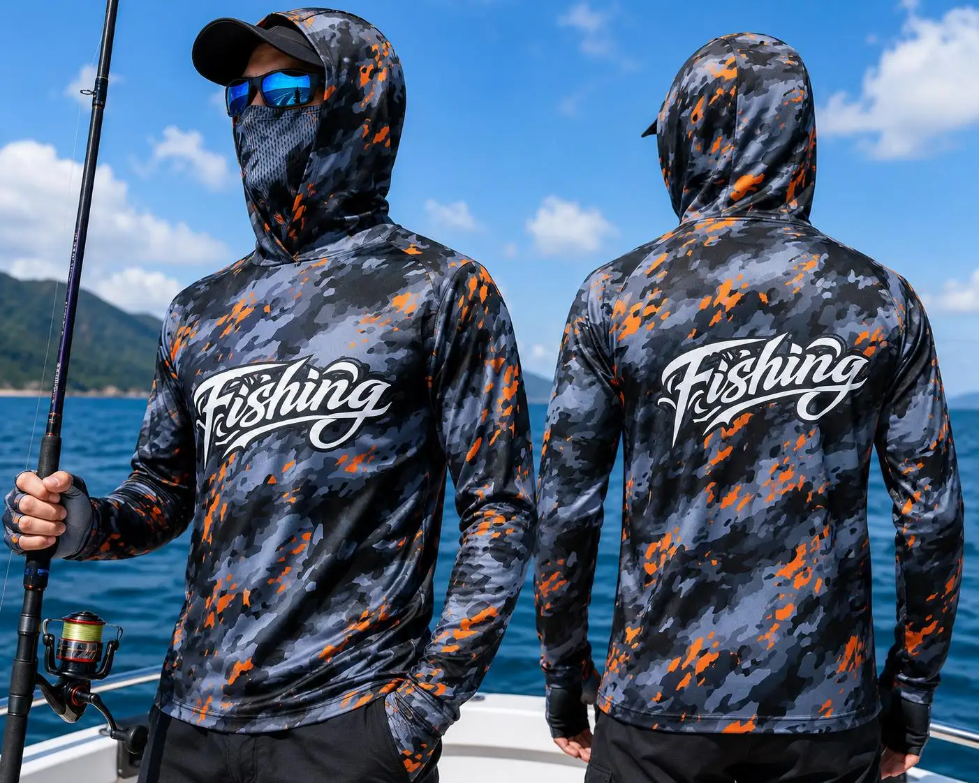 Mens Fishing Hooded Shirt UPF5 - Mens Fashion Summer review and price