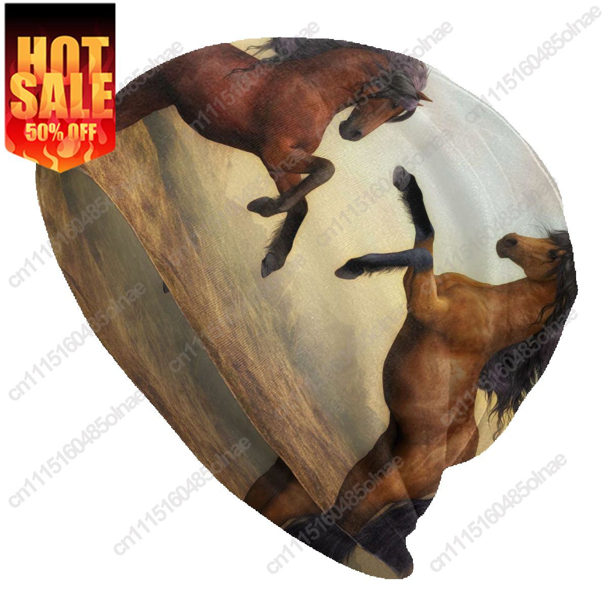 Brown Arabian Horse Skullies B - Men'S Fashion With Hat review and price