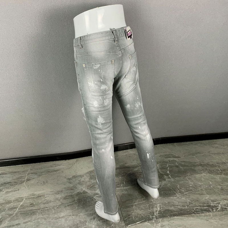 Fashionable new men's jeans, t - Men'S Fashion Grey Jeans review and price