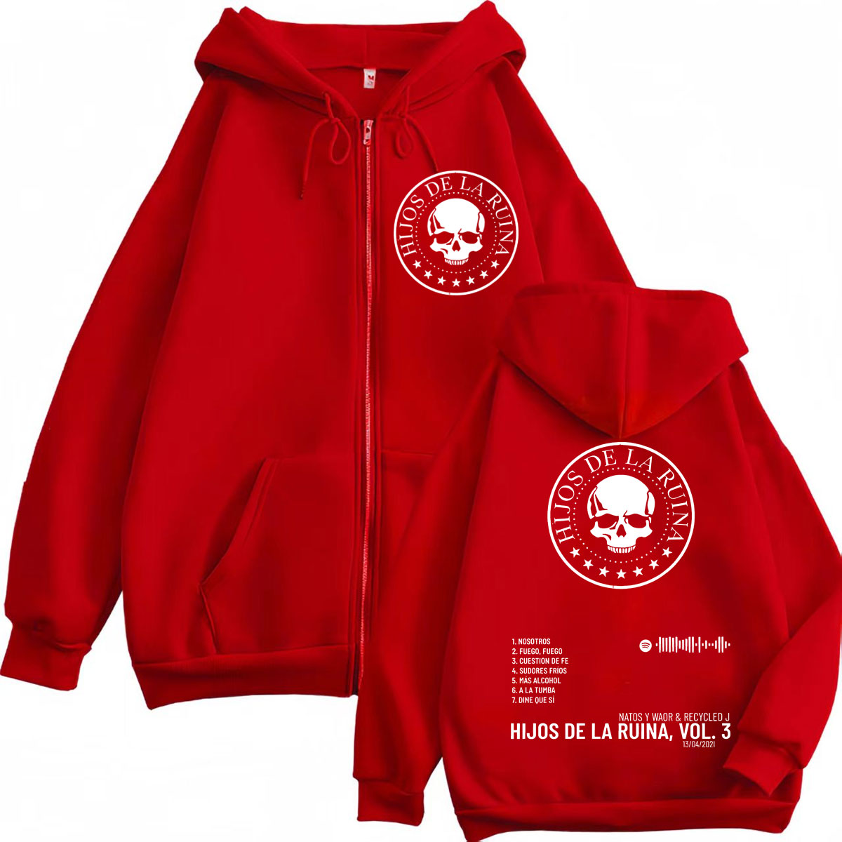 Rap Duo Natos Y Waor Hijos De  - Mens Fashion Zip Up Hoodies review and price
