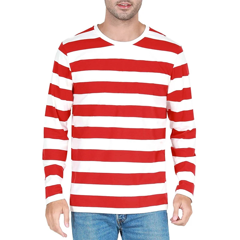 Fashion Contrast Stripe 3D Pri - Men'S Fashion T Shirts review and price