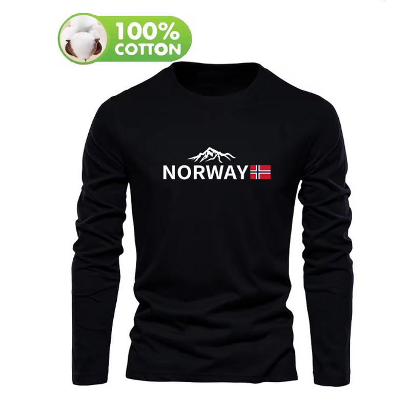 Autumn and winter 100 cotton m - Men'S Fashion T Shirts review and price