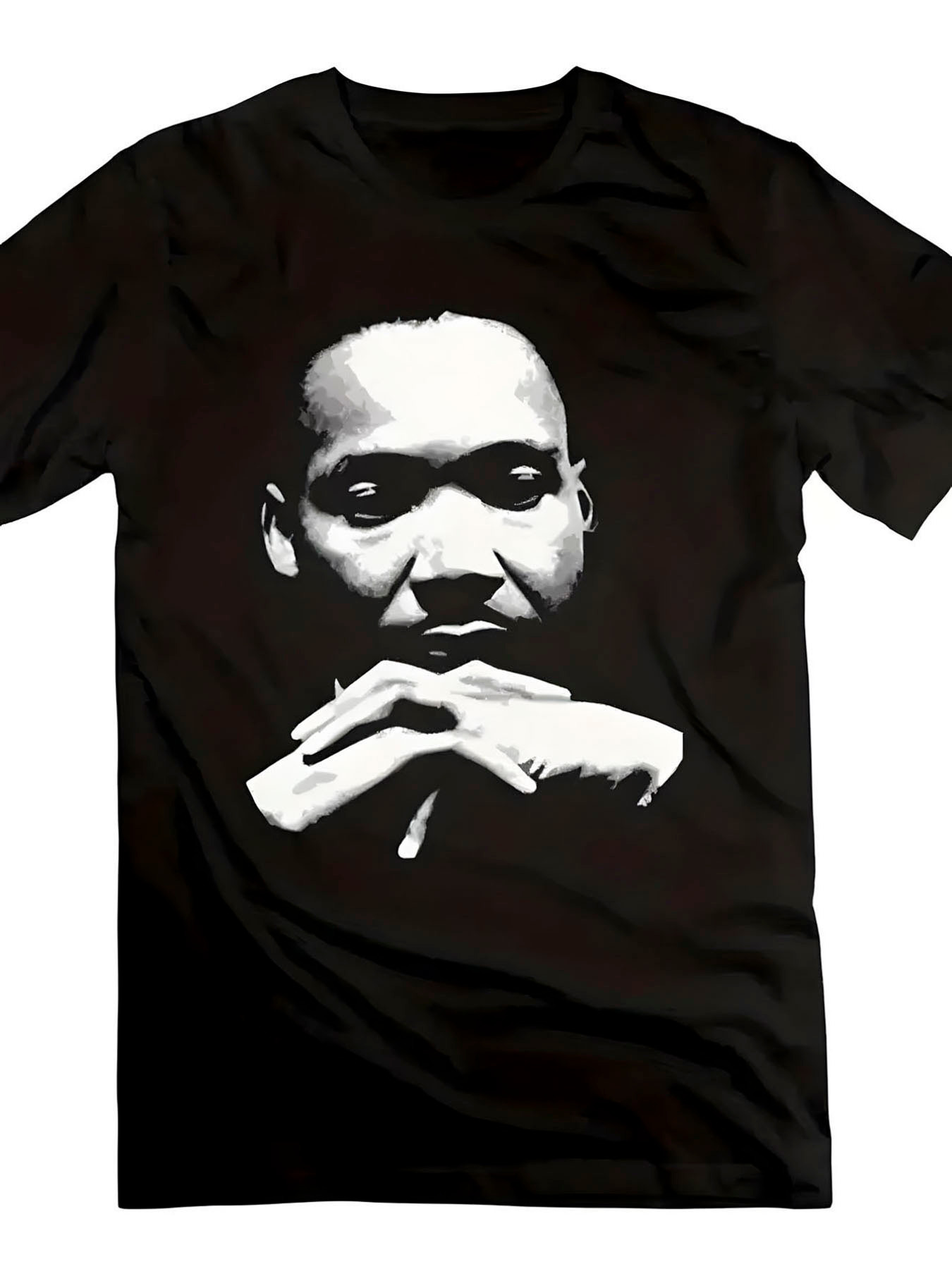 Men's T-shirt, Black Cotton Cr - Poster Men Fashion review and price