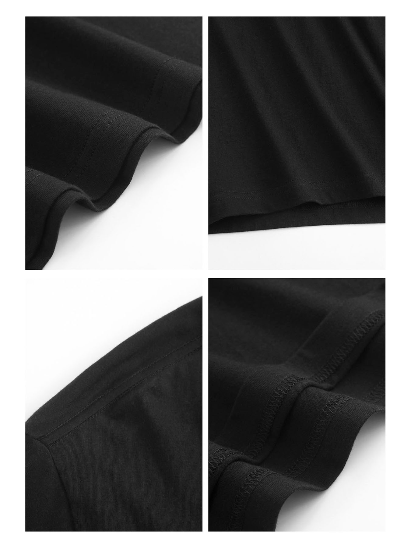 Men's T-shirt, Black Cotton Cr - Poster Men Fashion review and price